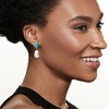 Ross-Simons 7-11mm Cultured Barque Pearl and Turquoise Drop Earrings in 18kt Gold Over Sterling - 2 of 3