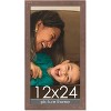 PosterPalooza | Panoramic Shabby Chic Brown Picture Frame - UV Acrylic, Foam Board Backing, Hanging Hardware - 2 of 4