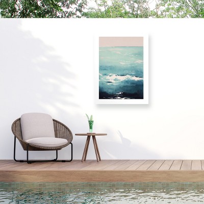 Trademark Fine Art - Beth Cai  Learn To Surf Matted Framed Art