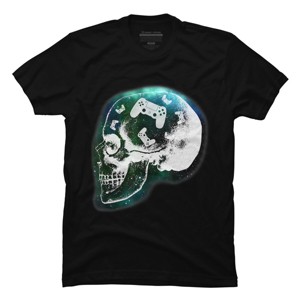 Men's Design By Humans Gaming Is Always In My Skull Mind By COVI T-Shirt - 1 of 2