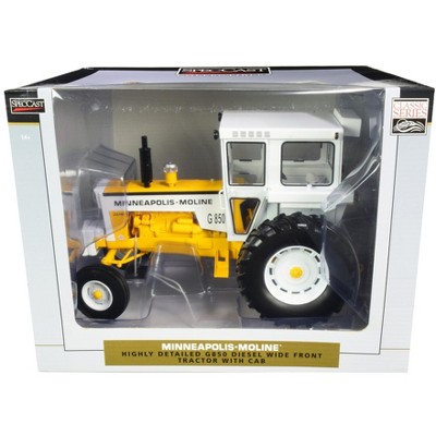 Minneapolis Moline G850 Wide Front Diesel Tractor with Cab Yellow and White "Classic Series" 1/16 Diecast Model by SpecCast