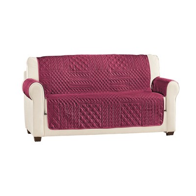 Collections Etc Pinsonic Patchwork Quilted Furniture Cover