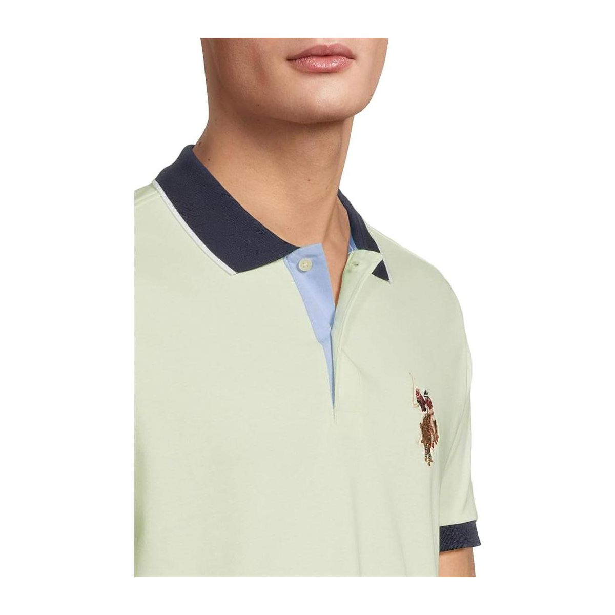 U.S. Polo Assn. Men's Slim Fit Multicolor Interlock Polo Shirt with Big Pony - thumbnail 7