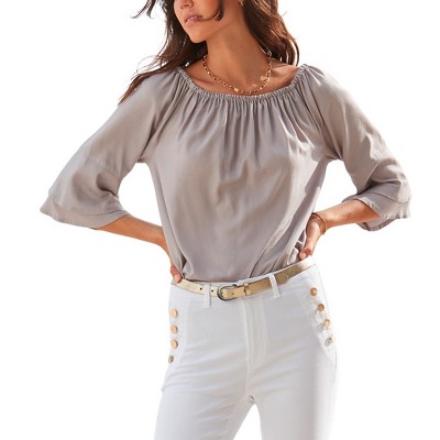 Women's Flowy Off The Shoulder Top - LASCANA