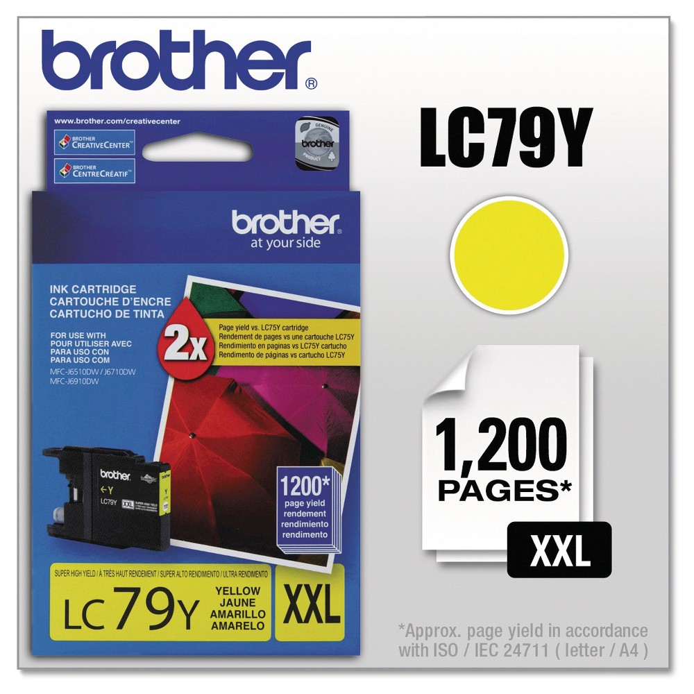 UPC 012502627418 product image for Brother Innobella Super High-Yield Single Ink Cartridge - Yellow (BRTLC79Y) | upcitemdb.com