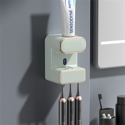 Automatic Toothpaste Dispenser, Wall Mounted Electric Toothpaste Dispenser with 3 Toothpaste Slots