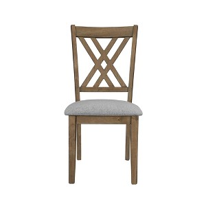 Racxily Amador Cross Back 2PK Dining Chair Set - 1 of 4