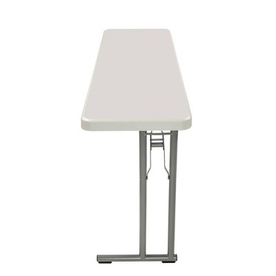 Gray 60" Lightweight Folding Seminar Table with Steel Frame