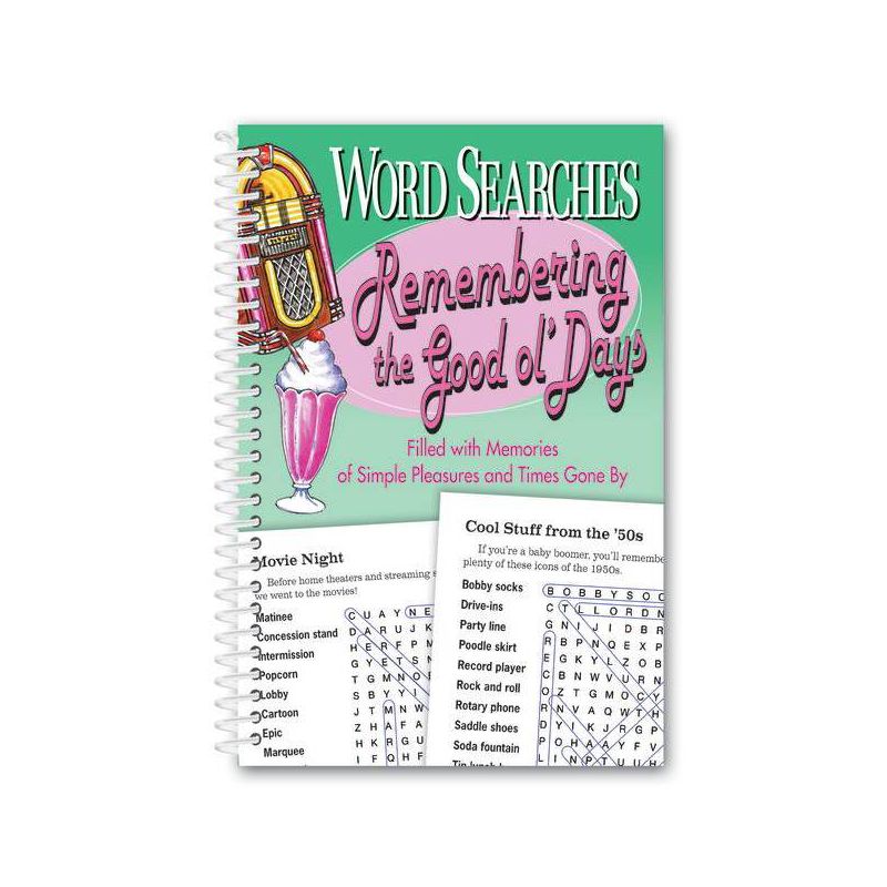 Word Searches Remembering the Good Ol' Days - by  Product Concept Editors (Spiral Bound), 1 of 2