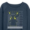 Women's - Pokémon - Pikachu Electric Bolt Lightweight French Terry Wide Neck Long Sleeve Shirt - 2 of 4