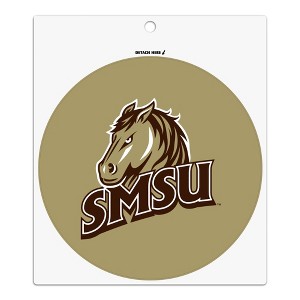 Southwest Minnesota State University Secondary Logo Automotive Car Refrigerator Locker Vinyl Circle Magnet - 1 of 4