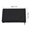 Unique Bargains Canvas Makeup Pencil Travel Organizing Blank DIY Zipper Pouches 4 Pcs 7.9" x 5.5" - 2 of 3