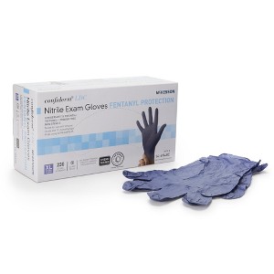Confiderm LDC McKesson Nitrile Exam Glove Blue Textured - 1 of 4