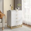 Dresser for Bedroom, 4 Drawer Dresser with Metal Legs, Wood Dresser Chest Organizer with Wide Storage - 2 of 4
