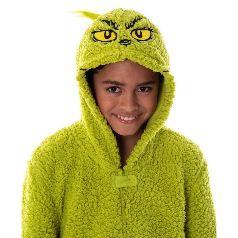 Dr. Seuss The Grinch Matching Family Costume Pajama Union Suit, 5 of 8