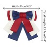 Elerevyo Women's Pre-tied Bowknot Elegant Rib Bow Brooch - 2 of 4