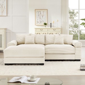 Christopher Knight Home Hodge Corduroy 92" Oversized Loveseat - 1 of 4