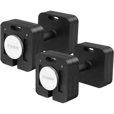 Sapphtopaz 9 in 1 Adjustable Dumbbell Free Weight Set with Connector, Multi-Functional Square Dumbbell, Quick-Lock for Home Gym
