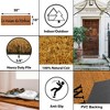 Evideco French Home Goods Sheltered Long Narrow 30 in. x 10 in. Front Door Mat Coir Coco Fibers - 3 of 4
