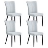 NicBex Dining Chairs Set of 2/4,Modern Dining Room Chairs with PU Leather Curved Backrest and Metal Legs - 2 of 4