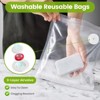 Aoibox Reusable Vacuum Sealer Bags with Air Valve for Food Storage, Ideal for Freshness Preservation, Leakproof & Dishwasher-Safe - 3 of 4