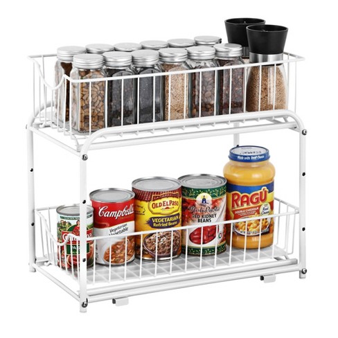 Household Essentials 15 2-tier Pantry Organizer White : Target