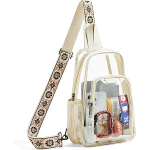 Crossbody Bag - Stadium Compliant Clear Purse for Women, See-Through Bag for Concerts, Sporting Events - 1 of 4