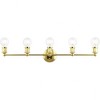 Livex Lighting Lansdale 5 - Light Vanity in  Polished Brass - 3 of 4