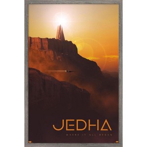 Trends International Star Wars: Jedha - Where It All Began Russell Walks Variant Framed Wall Poster Prints - 1 of 4