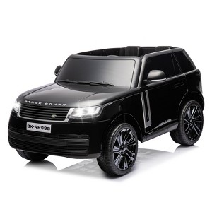 24V Licensed Land Rover 2-Seater Kids Ride On Car, Electric SUV w/Remote, 3 Speeds, Suspension, LED Lights, Music - 1 of 4