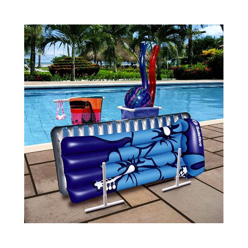 Swimline Hydrotools 8903 Swimming Pool Mesh Bag Poolside Toy and Accessory Organizer with Towel Rack and Removable Mesh Hamper, 3 of 6