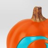 9" Lit Pumpkin Moon Bats with Timer Full Blow Mold Halloween Decorative Prop - Hyde and EEK! Boutique™ - 3 of 3