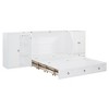 Queen Size Murphy Bed with USB Port, Little Wardrobes and Drawers - 4 of 4