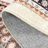 Vintage Retro Washable Area Rug - Non-Slip Low Pile Indoor Carpet for Living Room, Bedroom, Dining Room & Home Office - 4 of 4