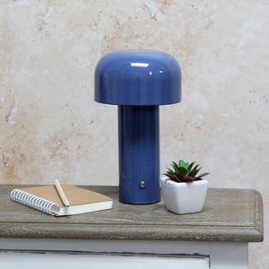 Simple Designs 8.26" Mushroom Magic Mini Dome Dimming (Includes LED Light Bulb) Touch Lamp Portable and Rechargeable - 1 of 4