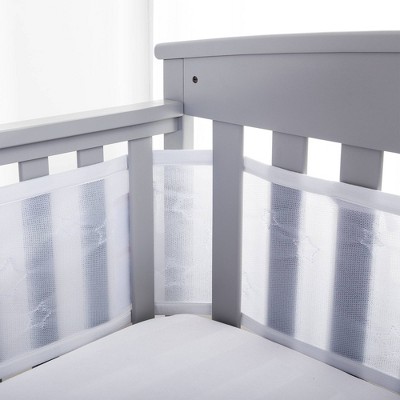 BreathableBaby Sheer Quilted Collection Stars - White