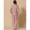 INSPIRE CHIC Women's 2 Piece Long Sleeve Notched Lapel with Pockets Dressy Business Blazer Pant Suits - 4 of 4