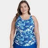 Calypsa Women's Maya Tankini Swim Top With Built-in Bra - 3 of 4