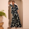 Lands' End Women's Linen High Rise Palazzo Pants - 4 of 4
