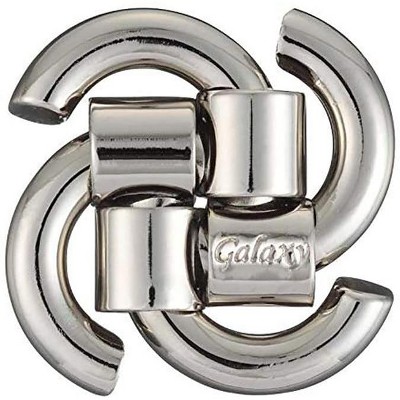 University Games Hanayama Level 3 Cast Metal Brain Teaser Puzzle - Galaxy