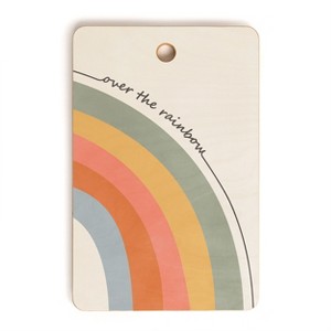 Cocoon Design Retro Boho Rainbow with Quote Cutting Board - Rectangle - 1 of 3