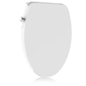 Round Bidet Seat with Dual Nozzle, Non Electric Toilet Bidet Attachment for Hygiene and Bathroom Use - 1 of 4