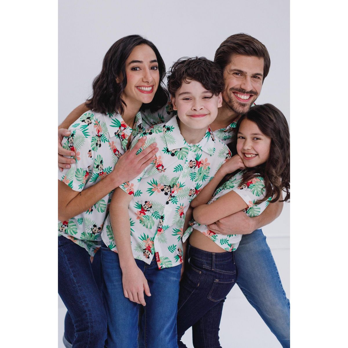 Disney Mickey Mouse Hawaiian Adult Matching Family Hawaiian Button Down Dress Shirt - thumbnail 7