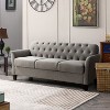 Artful Living Design Hilda 73"wide Living Room Sofa With Flared Arms-DOVE - 3 of 4