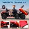 24V 4WD Electric Dump Truck for Kids, 2-Seater Ride-on Toy with Parent Remote Control - 2 of 4