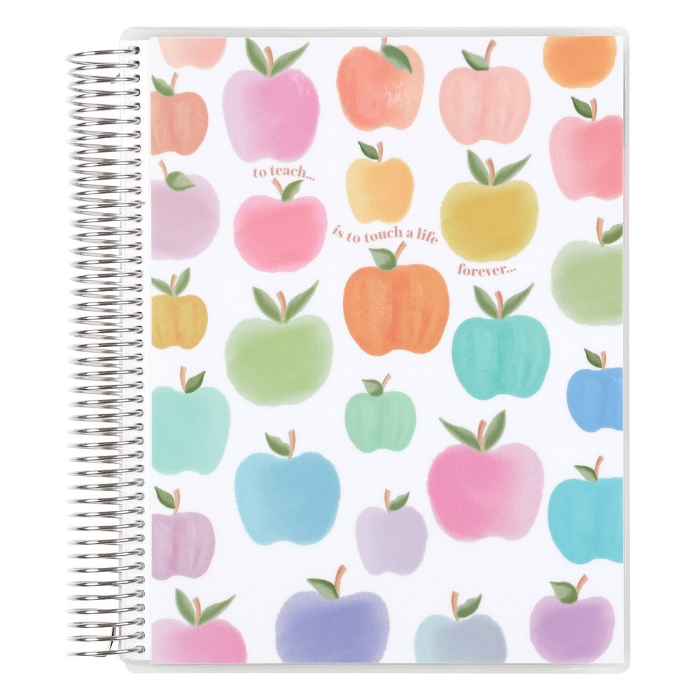 Erin Condren 2023-24 Teacher Lesson Planner 11"x10" Rainbow Apples