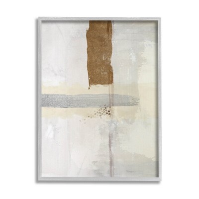 Stupell Industries Contemporary Brushed Composition Framed Giclee Art
