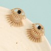 SOHI Women's Gold  Eye Stud Earrings - 2 of 3