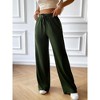 Women's High Waisted Drawstring Waist Wide Leg Sweatpants with Pockets Casual Loose Yoga Pants - 4 of 4