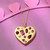 Ross-Simons 3.10 ct. t.w. Multi-Gemstone Heart Pendant Necklace in 18kt Gold Over Sterling Size 18 - 3 of 4